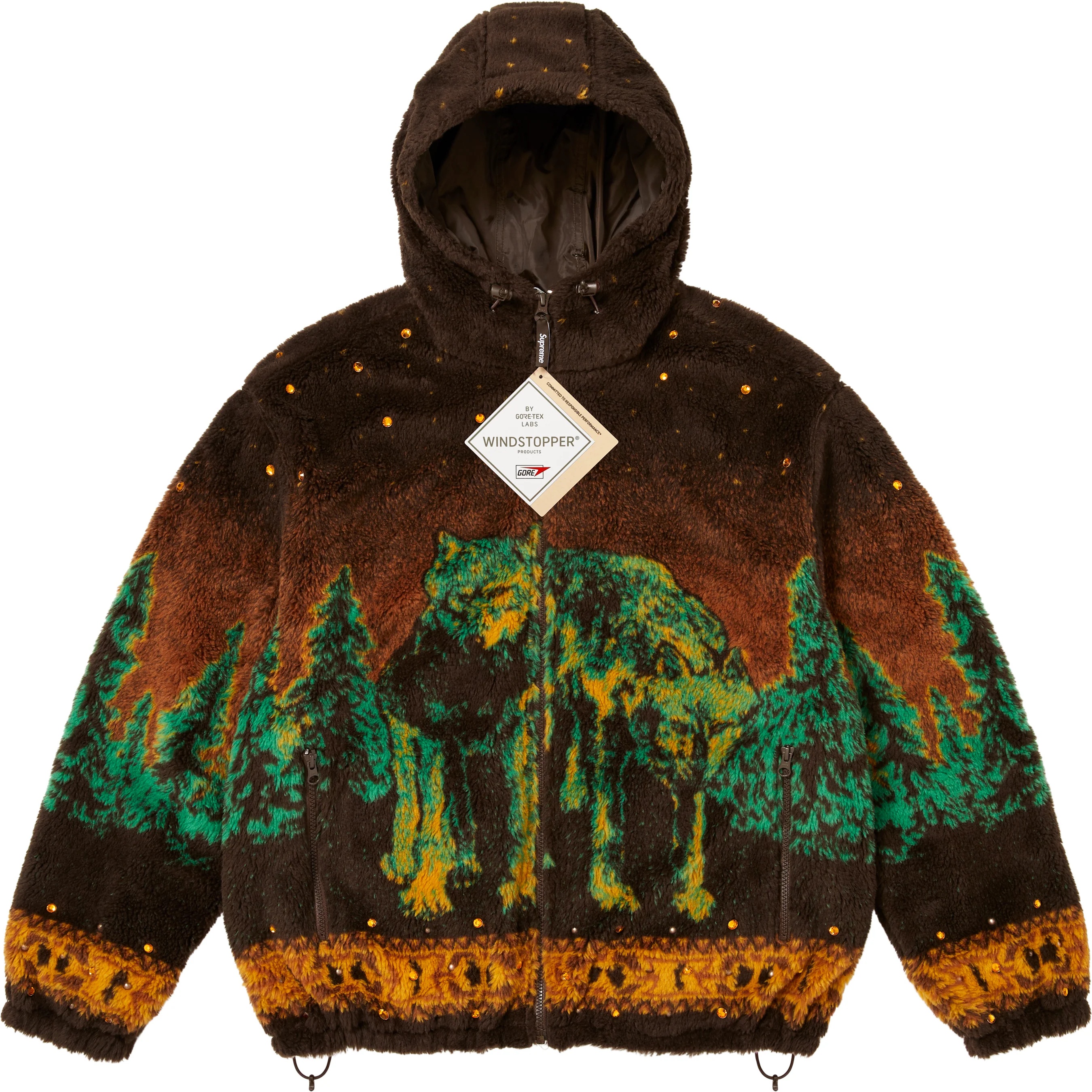 Supreme®/b.b. Simon Reversible Hooded Fleece Jacket view 6